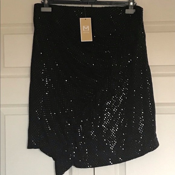 Michael Kors Black Sequin Skirt (NWT) - Picture 2 of 14